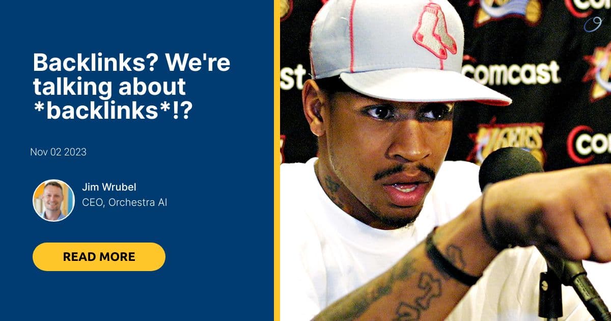Backlinks? We're talking about *backlinks*!?