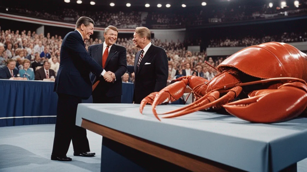 Is Reagan going to debate it or eat it?