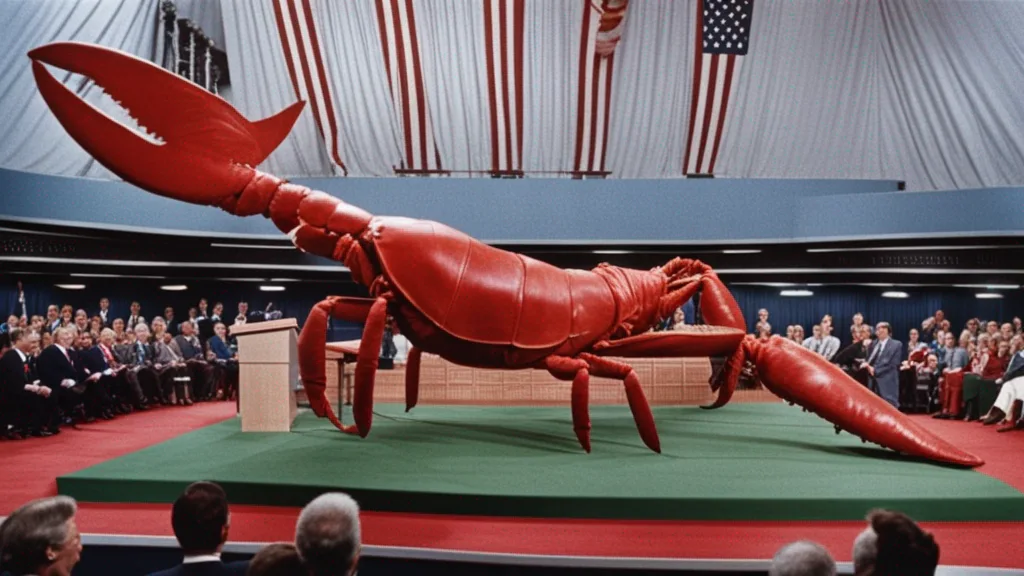 I think the lobster ate Reagan, but also notice that AI has the same problem with lobster limbs as it does with human ones