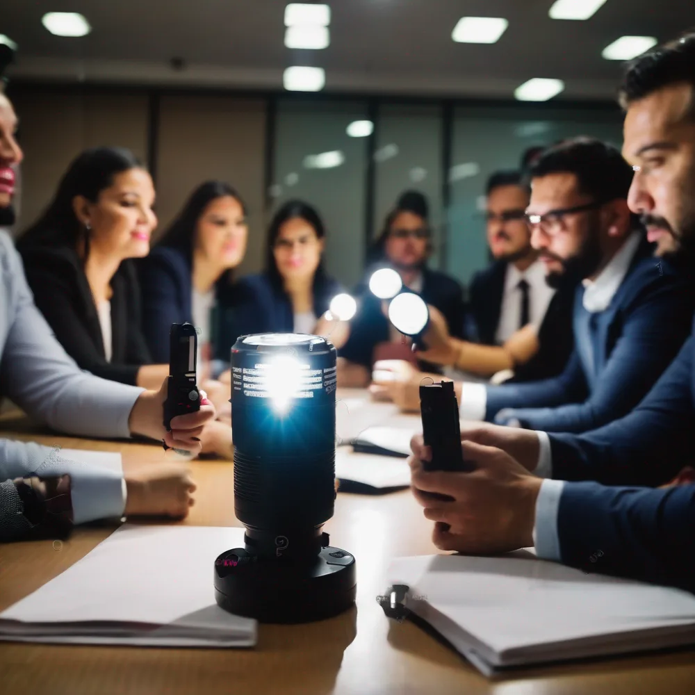 I guess in this universe the meeting speaker would need to be a light