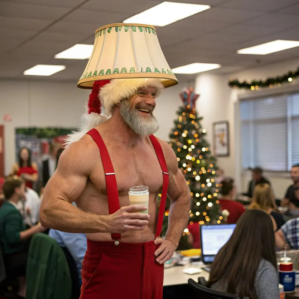 The letters on the lampshade say LAAAAAAAAAAAAAAAAAAAAAAAAAAAAAAAA