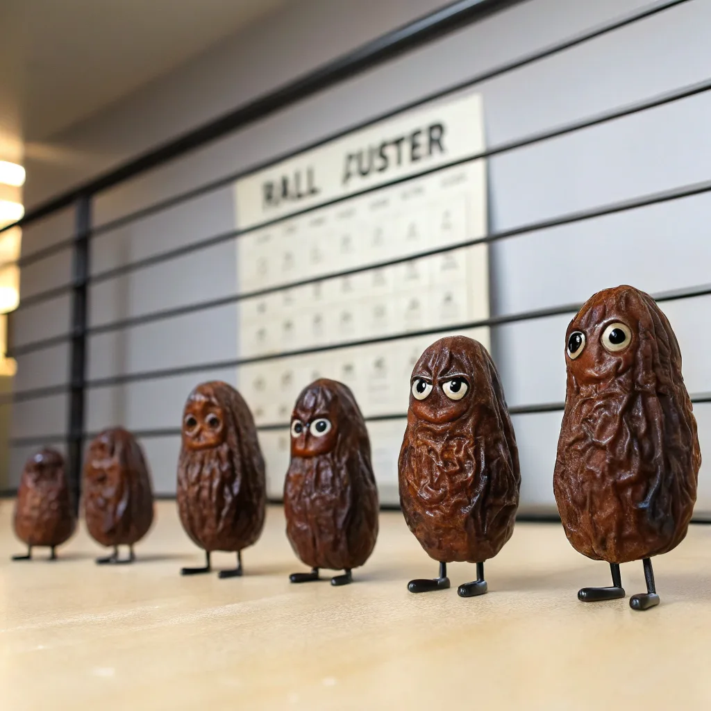 If you are a raisin in a police lineup instead of a height chart behind you it's a calendar