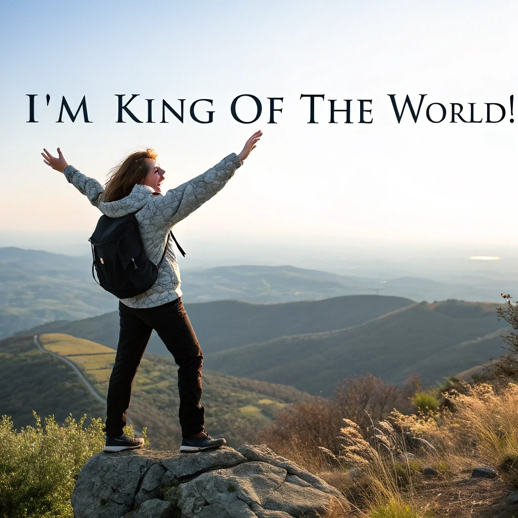 You do feel like that after scaling a summit on a hike