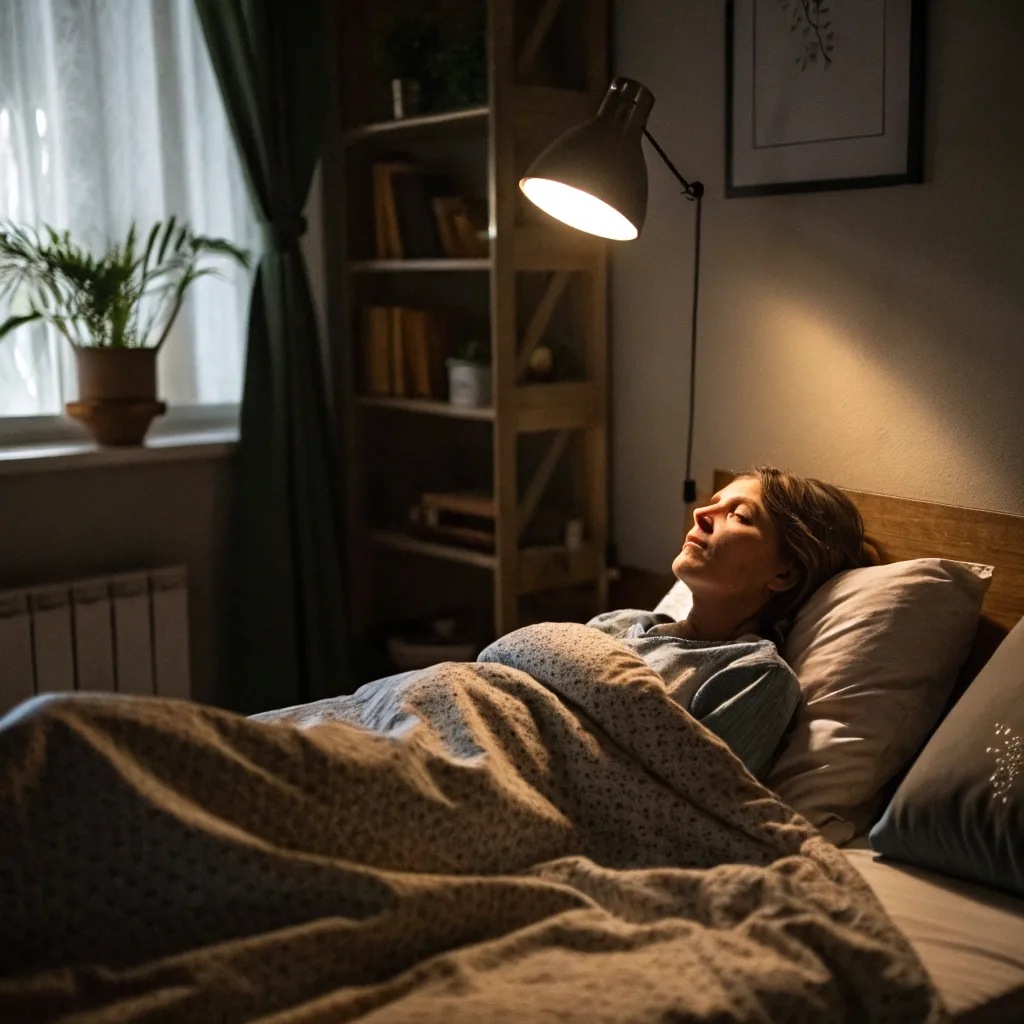 who sleeps with a light directly on their face?!