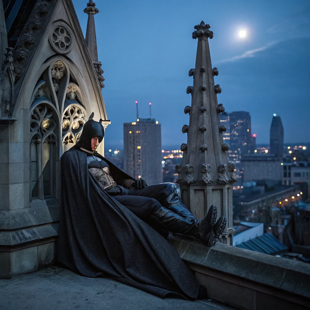 This really hits home that Batman is just a guy in a suit, huh