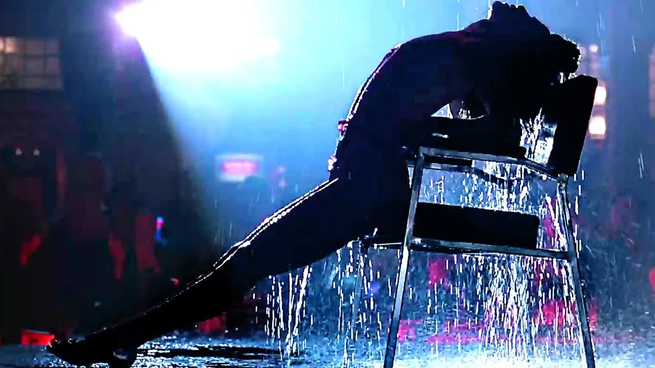 The iconic scene from the movie Flashdance