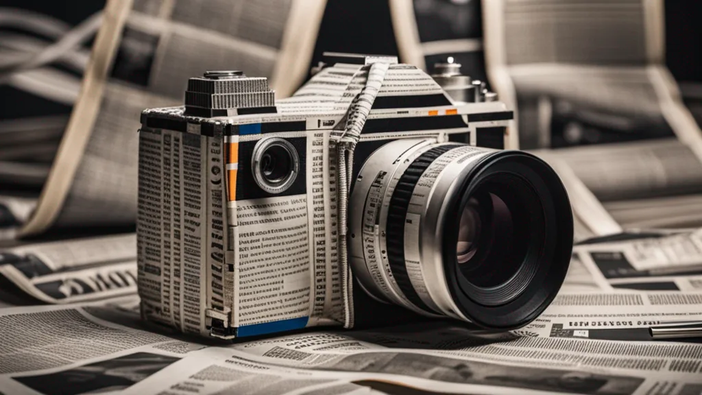 50% camera, 50% newspaper