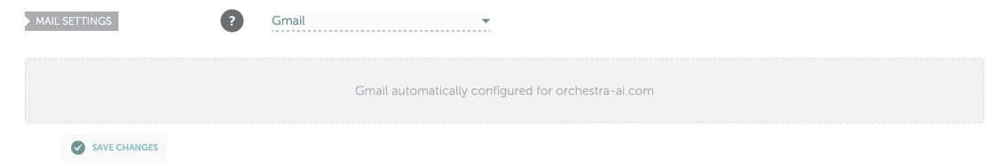 Namecheap's MX (Mail) Settings screen, showing GMail selected and configured